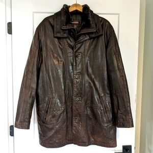 DANIER Men's Leather Coat